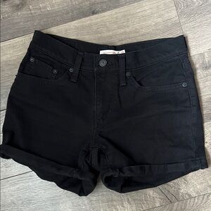 Women's Black Levi’s 501 Shorts
